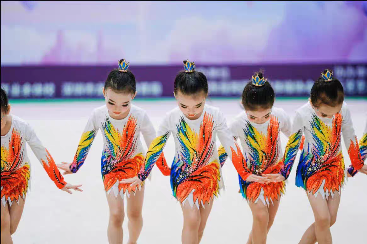 儿童花球啦啦队服女专业定制啦啦操比赛表演服装成人艺术健美操服