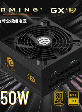 长城电源GX850W金牌全模组ATX3.1电源白色台式机850W