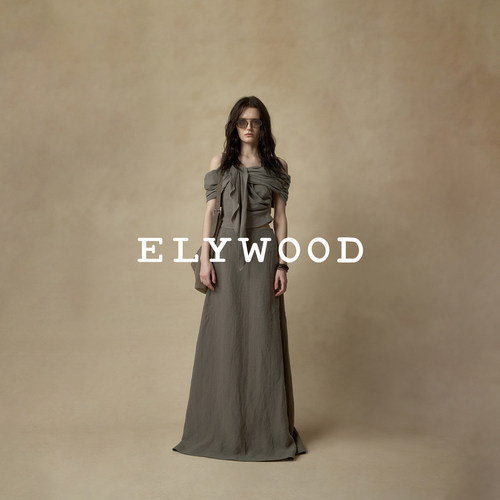 Elywood扭结飘带麻质上衣