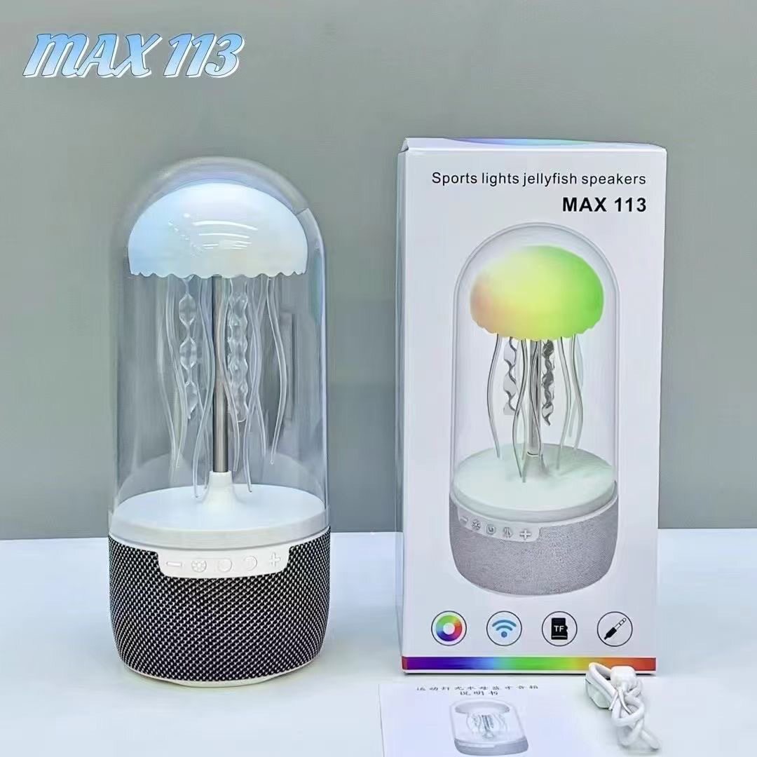 水母蓝牙音响创意迷你便携七彩灯八爪鱼无线蓝牙音箱桌面摆件礼品