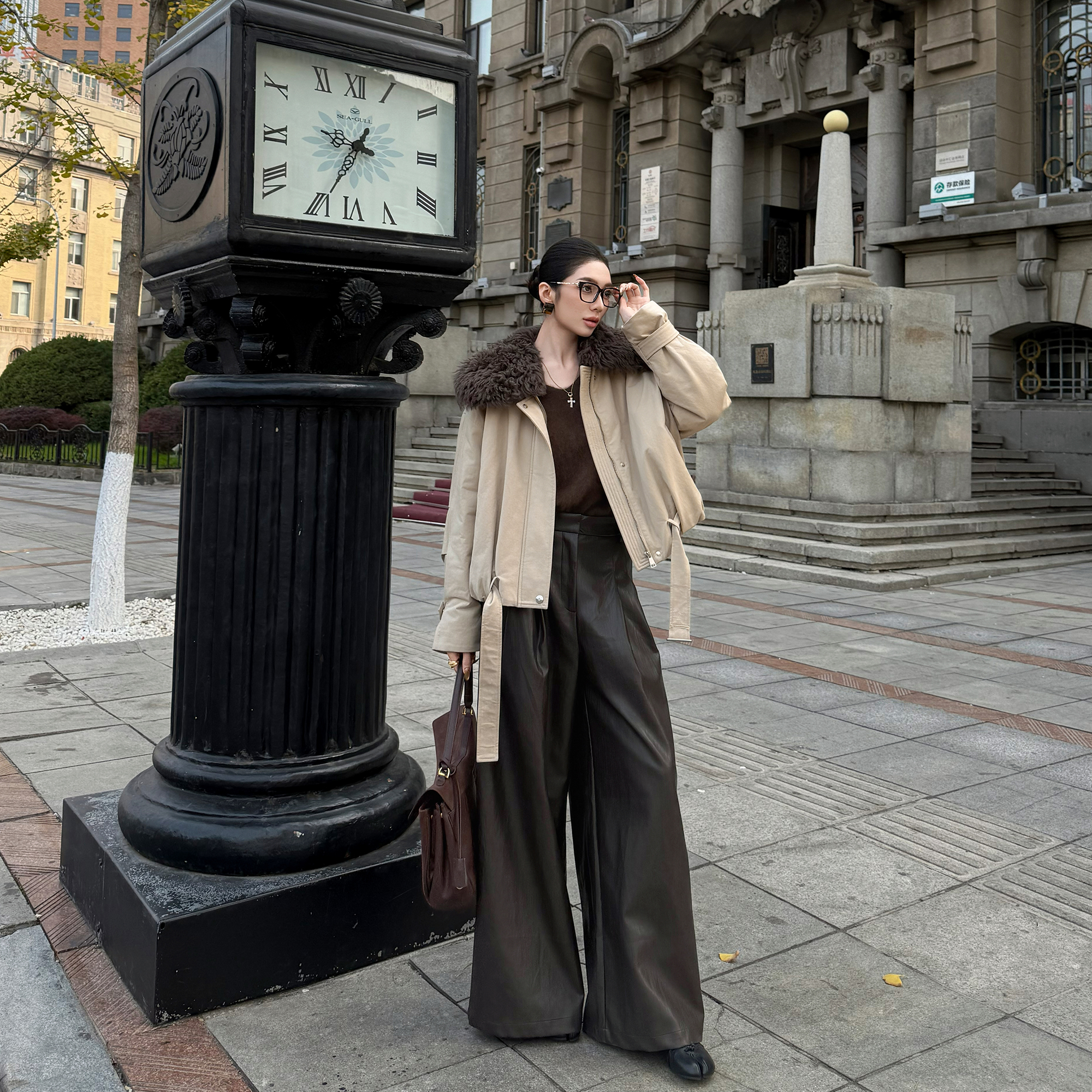 版型超好看的垂感遮肉显瘦裤子