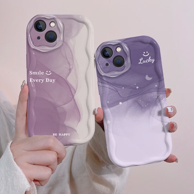 渐变晕染opporeno11pro手机壳新款reno10/9/8/7/6/5/4简约个性k11/10/9奶油纹findx6全包硅胶a1pro/a96保护套