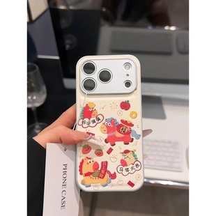 金属漆马年大吉适用vivox200pro指环扣木马x100 y200i气垫防摔x200可爱iqoou3x保护套 90本命年s30promini新款