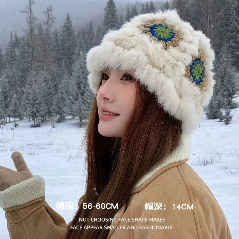 嘻哈洋气帽子女冬季新款2026户外百搭显脸小针织帽流行帽子女冬季