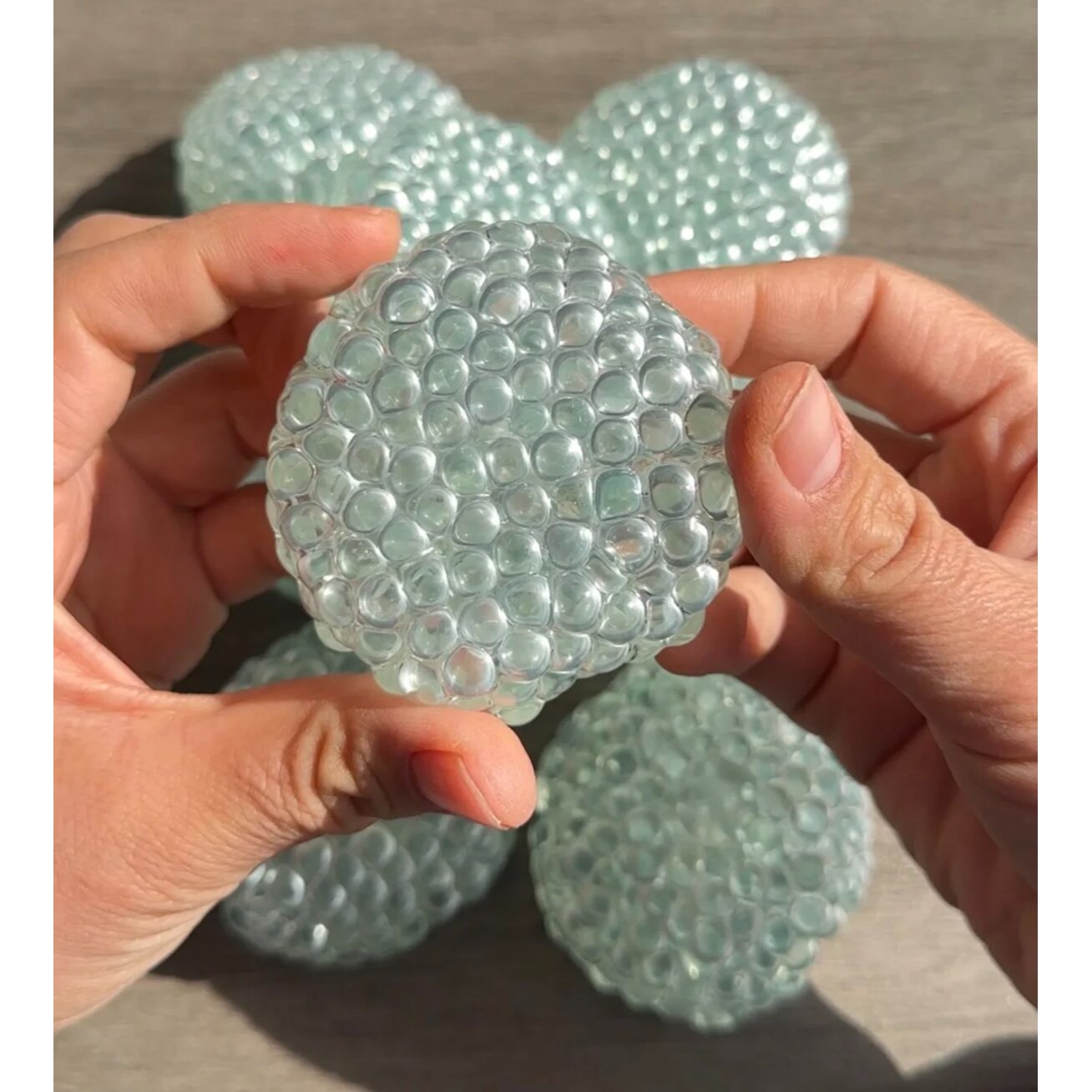 玻璃珠手作球吵吵球填充物系列捏捏球纯手工diy底胶解压儿童礼物