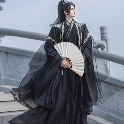 书禹原创汉服男女同款云肩白色