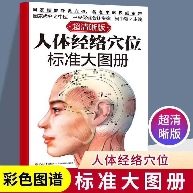 正版人体经络穴位标准大图册超清晰人体穴位身体按摩图解穴位养生