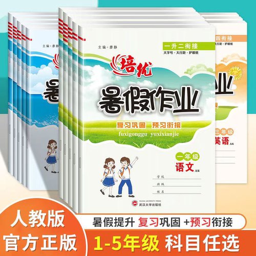 【1-6年级语数英】暑假作业 暑假作业专项培优阅读理解衔接小升初暑假衔接培训教材