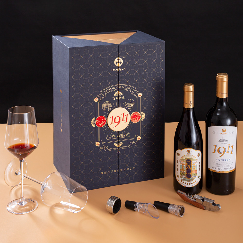 陕西丹凤葡萄酒1911干甜组合礼盒商务送礼聚会佳品