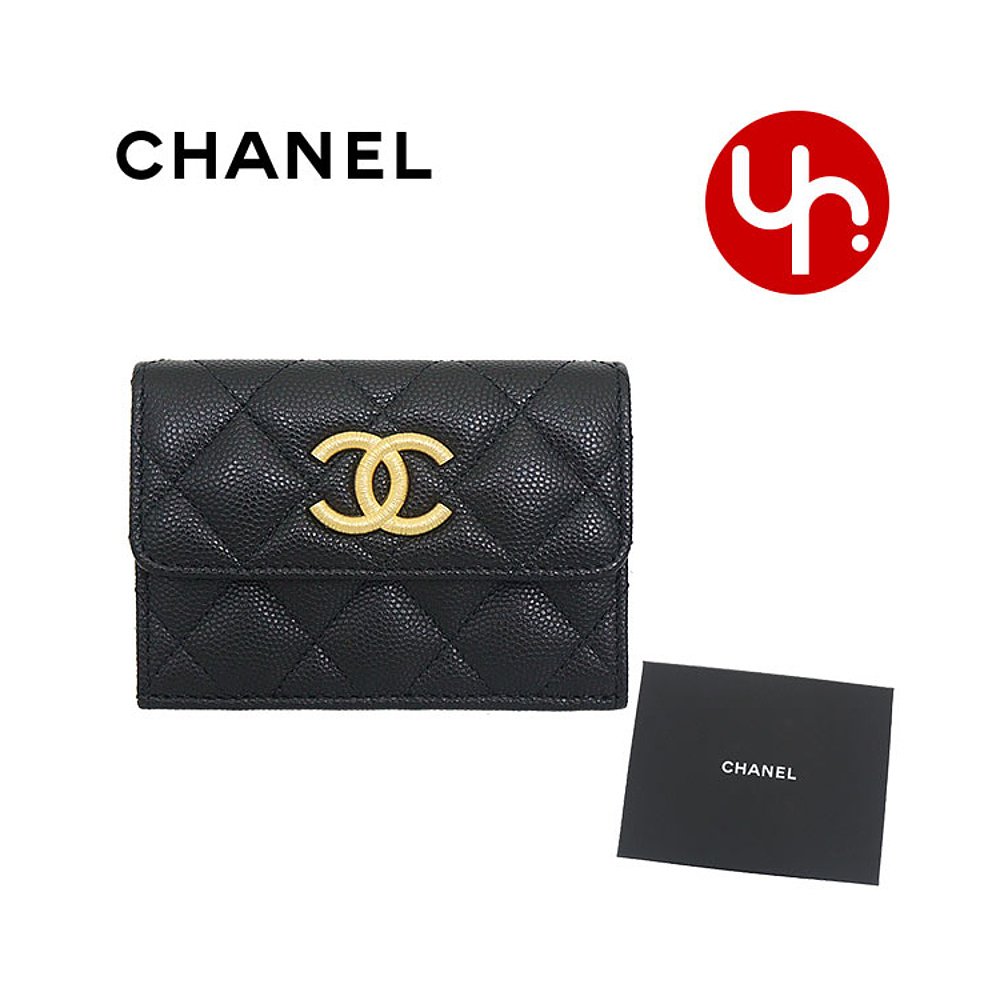 日本直邮CHANEL 钱包 三折钱包 AP3518 B13703 黑色特价免运费 马