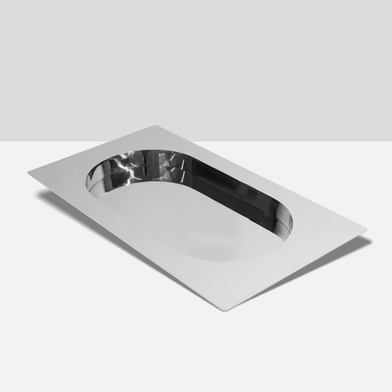 现代极简创意几何不锈钢托盘酒店