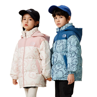 鸭鸭儿童羽绒服加厚羽绒服白鸭绒