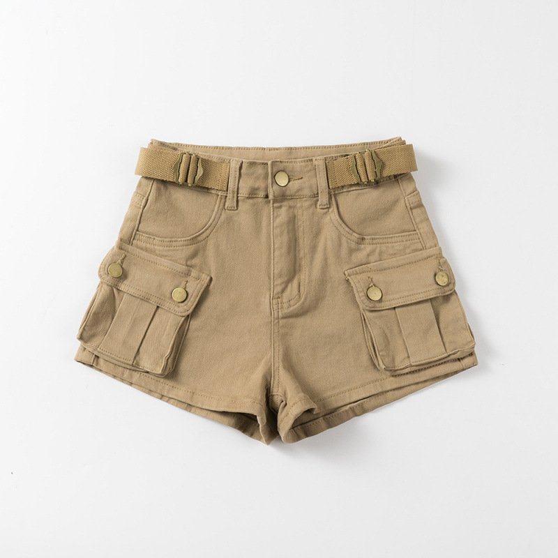 牛仔工装裤短裤女弹性修身年新款夏季高腰提臀辣妹热裤潮大码时尚,男装,短裤,淘宝优惠券,粉丝福利购,淘宝优惠卷