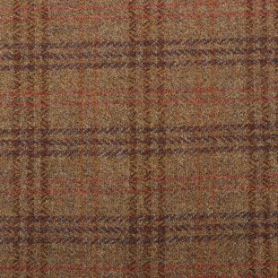 八奶同款复古格纹毛呢面料  全羊毛西装大衣外套秋冬保暖时装面料