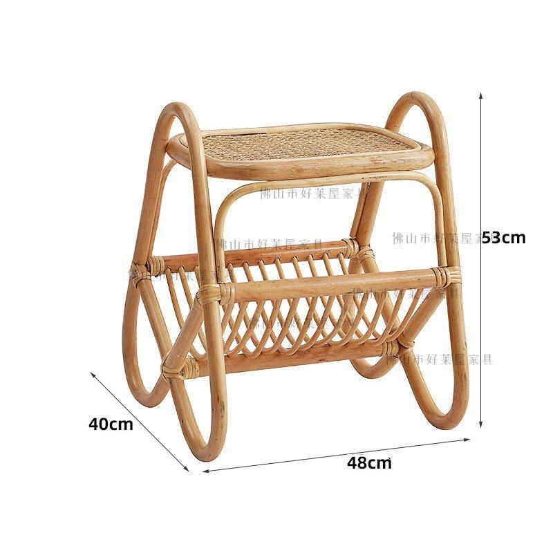 ins藤编收纳小茶几民宿风飘窗日式角几边几迷你杂志置物架,住宅家具,阳台椅,淘宝优惠券,粉丝福利购,淘宝优惠卷