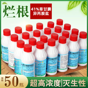 41%草甘膦异丙胺盐正品除草剂草甘磷烂根剂荒地一扫专用除草农药