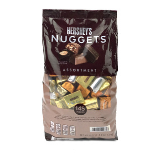 美国HERSHEY‘S好时金银砖夹心排块牛奶黑巧克力喜糖零食年货礼品