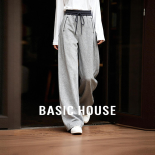 House 宽松保暖长裤 百家好加绒加厚休闲宽松卫裤 新款 子 冬季 Basic