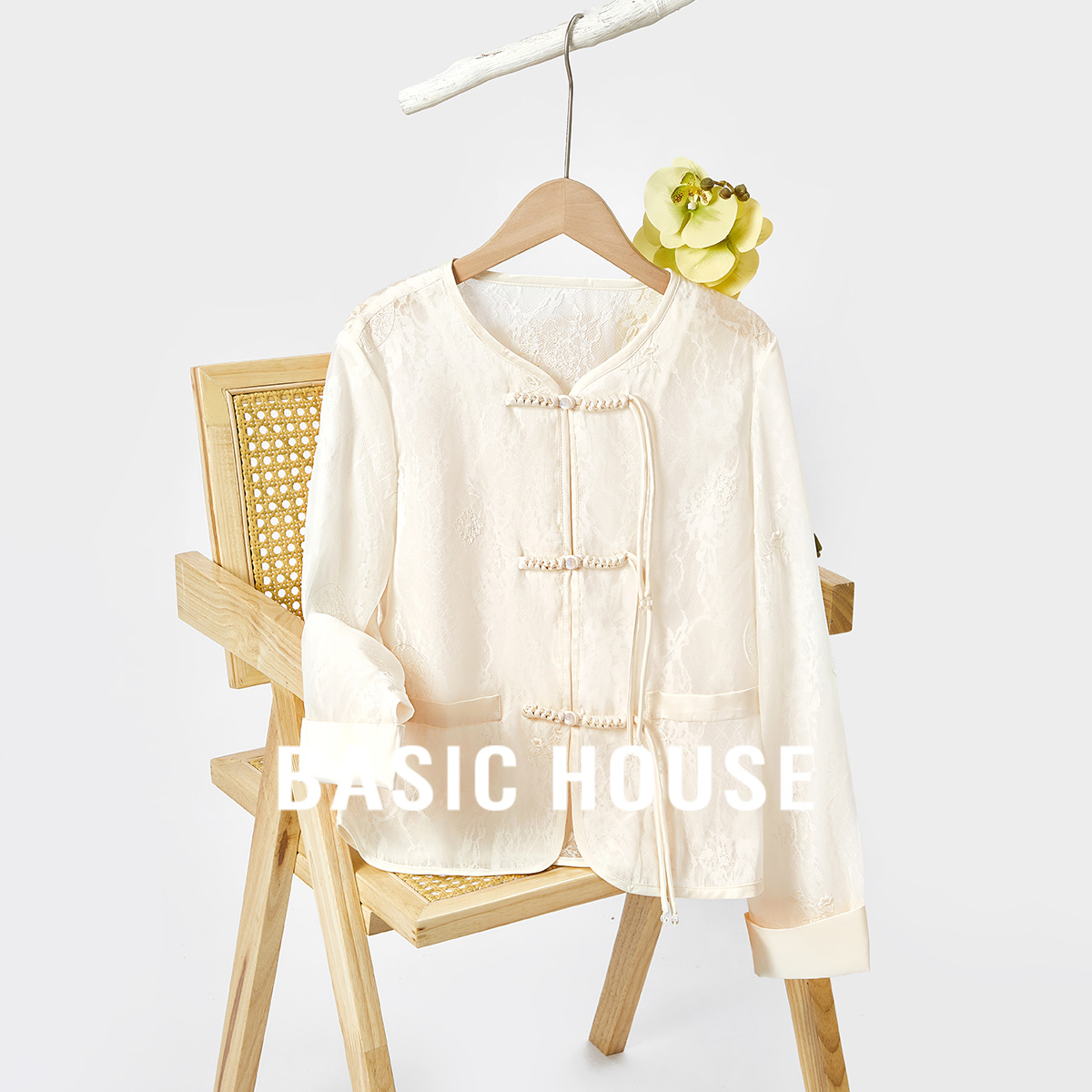 BasicHouse轻国风新中式短外套