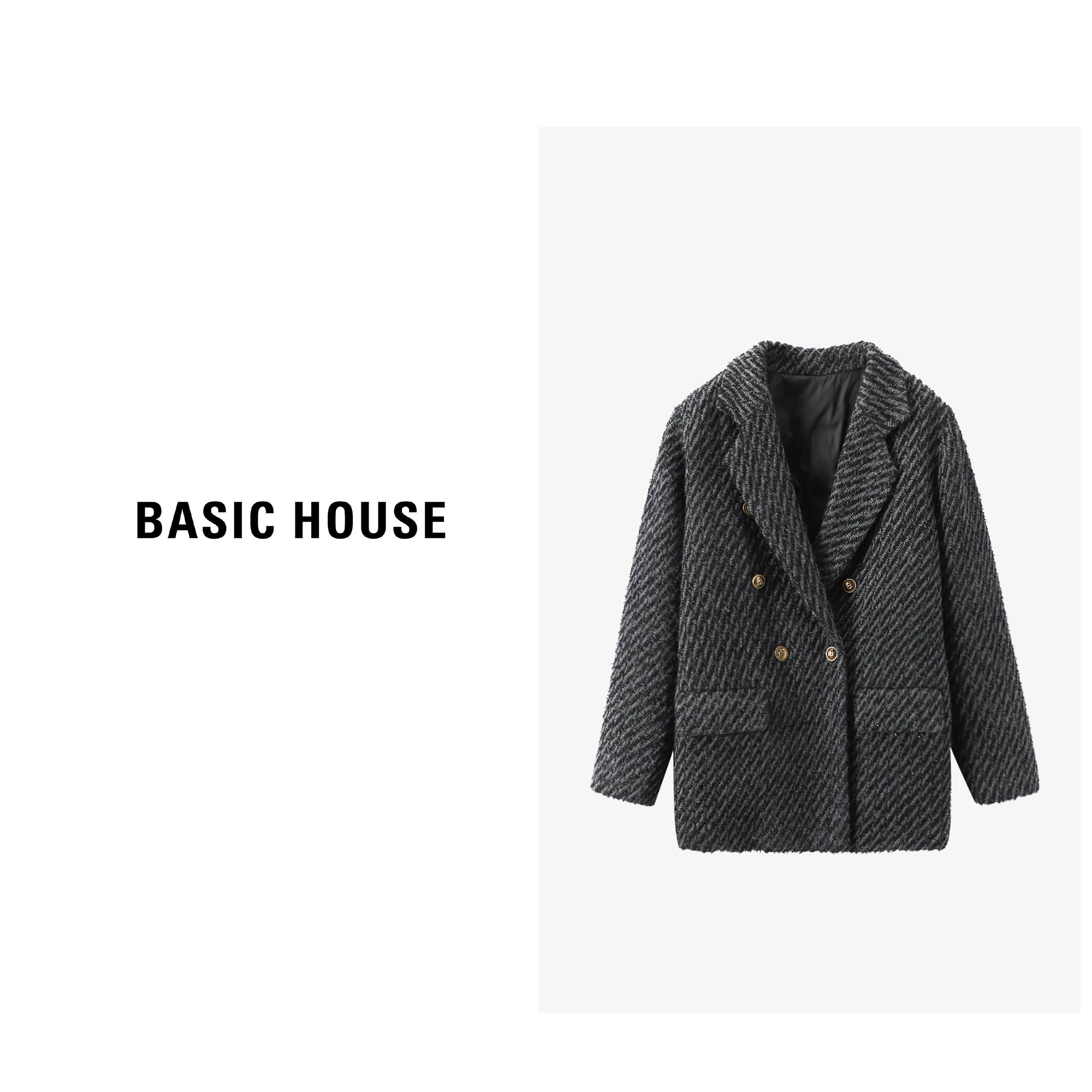 宽松显瘦白鸭绒内胆西装外套