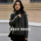 House 百家好高领灰色毛衣女冬季 新款 Basic 设计感宽松羊毛衫 上衣