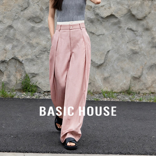 收腰显瘦长裤百家好夏日新品休闲