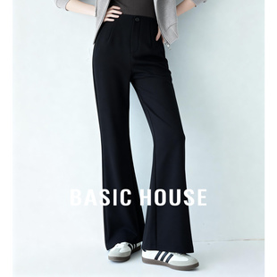 休闲裤 百家好垂感阔腿裤 立体剪裁显瘦拖地通勤简约质感宽松长裤