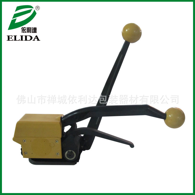 手提铁皮无扣式打捆机连州免扣式捆扎机工具轻工业手动钢带打包机