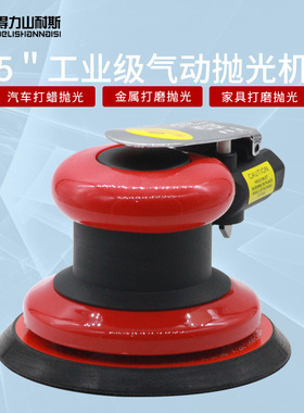 得力DL-8216气动打磨机5寸抛光机磨光机气磨干磨机砂纸机125mm
