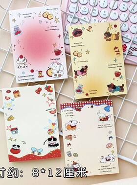 新款可爱A7卡通便签无粘性高颜值可爱学生记事本ins风笔记本