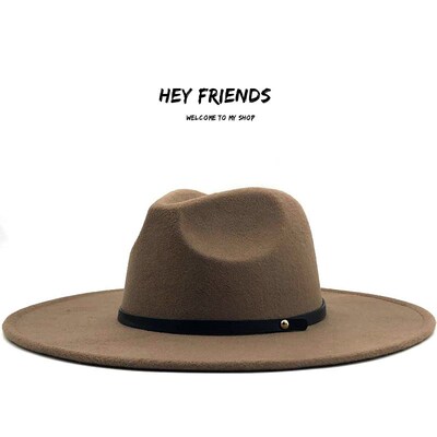 Women Men Wool Vintage Gangster Trilby Felt Fedora Hat caps