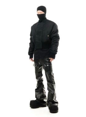 SCD crowd 24秋冬 暗黑廓形短款夹克先锋造型修身棉服外套男女