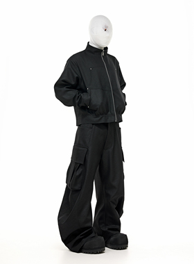 SCD crowd 2025春 极简多口袋刺绣百搭休闲立领高级感男女外套