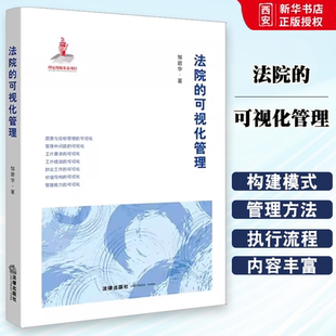 正版法院的可视化管理 邹碧华著 法律出版社 法院管理全程可视化建设 可视化管理制度模式 司法责任制 数据统计维护