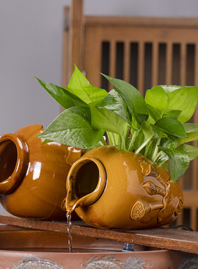 鱼缸流水盆水培水缸鱼池水循环