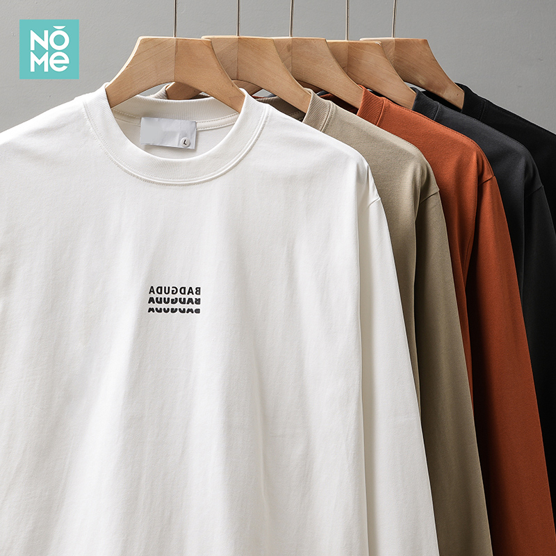 NOME32支重磅棉质印花长袖T恤男