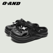 女2025新款 夏季 eva两穿凉拖洞洞鞋 奇安达凉鞋 防滑外穿包头拖鞋