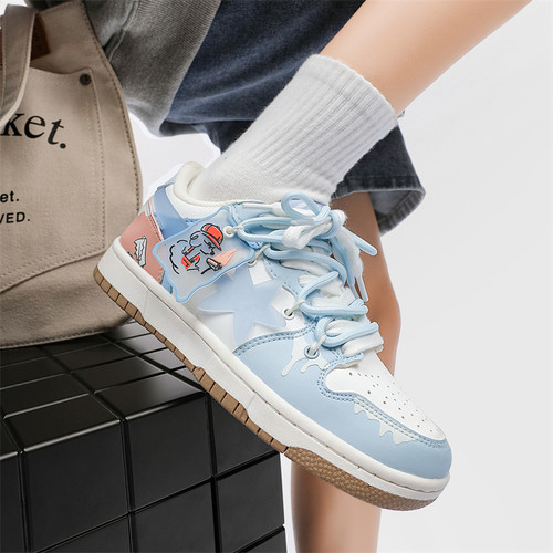 奇安达情侣国潮新款轻便休闲板鞋