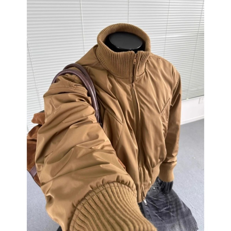 藏青色cleanfit飞行夹克春秋美式