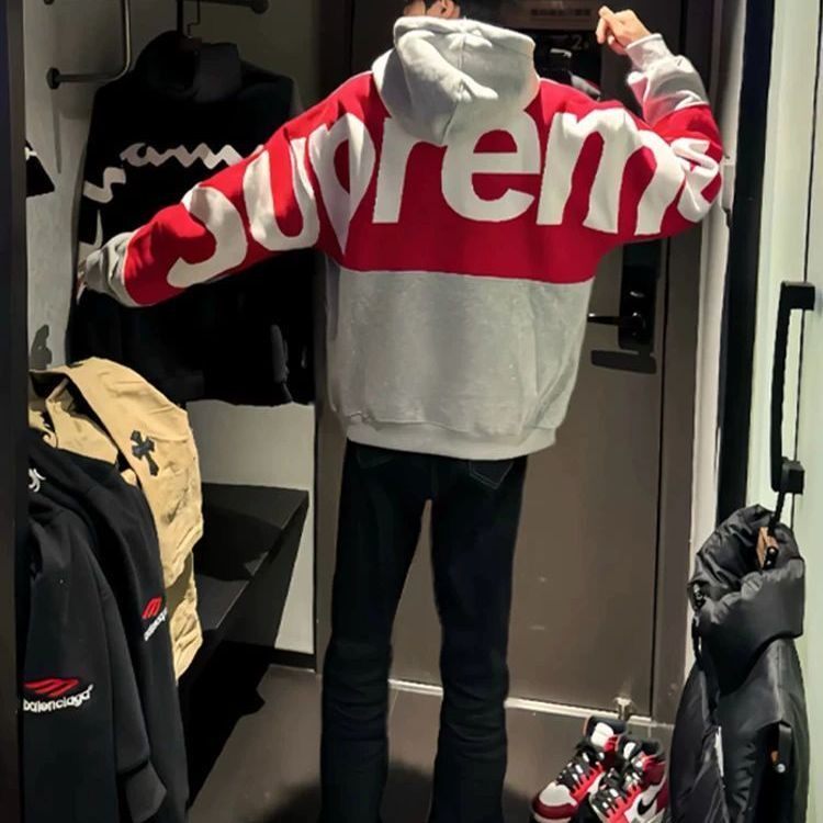 大码300斤男连帽卫衣秋冬重磅