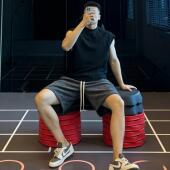 运动套装 特大码 百搭休闲夏 T恤短裤 男装 300斤潮流纯色韩版 宽松无袖