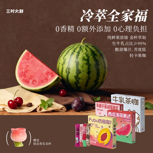 【冷萃】三时六刻车厘子蔓越莓西瓜薄荷西梅牛乳茶咖0脂冻干咖啡