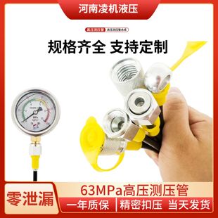 DN3 63MPA高压测压管 压力表连接管 压力管线 液压油管 测压软管
