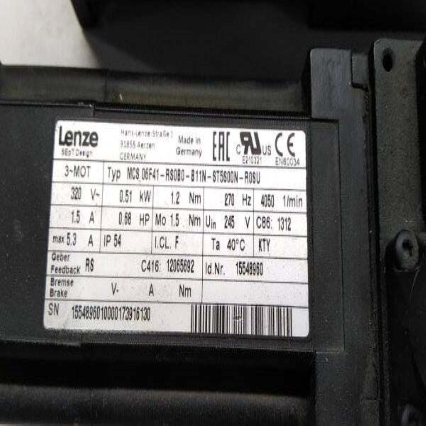 伦茨伺服电机 MCS06F41-RS0B0-B11N-ST5S00N-R0SU