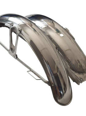 摩托车CG125珠江125沙板挡水板花猫CGA125前后挡泥板不锈钢加厚型