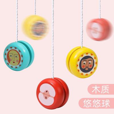 卡通木质悠悠球儿童可爱动物