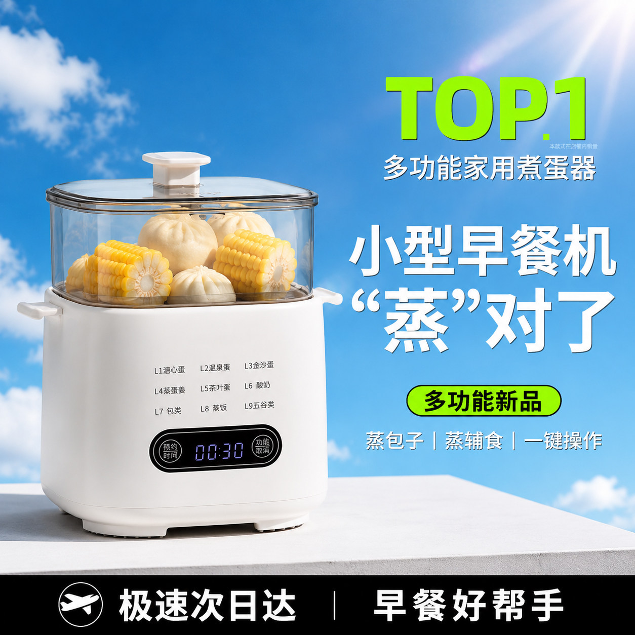 【顺丰空运】顶配AI多功能蒸蛋器