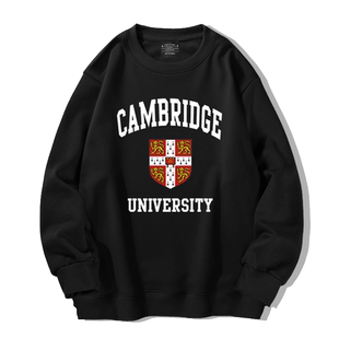 英国剑桥大学校徽名校留学生励志校服圆领卫衣上衣服外套长袖套头