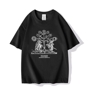 哲学家萨特苏格拉底卢梭罗素维根斯坦名言短袖T恤衫男女纯棉半袖