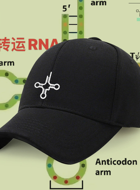 TRNA生物上岸励志学习好运鸭舌帽棒球帽大头围遮阳帽学生休闲潮流